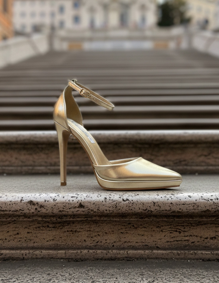 Décolleté donna Oro metallizzato